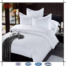 2015 Nuevo diseño de lujo de doble costura 100 algodón blanco liso hoja de cama